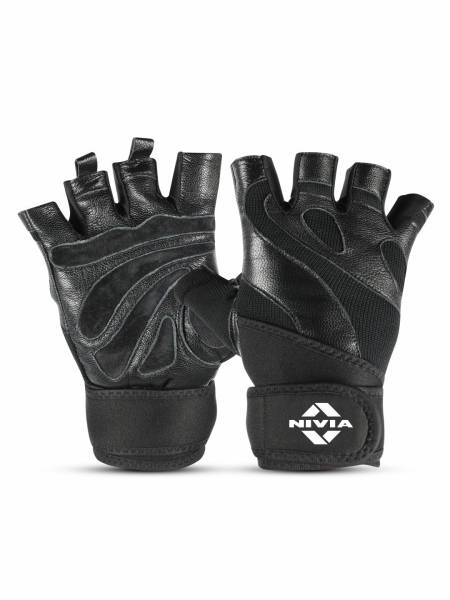 NIVIA Tough Grip Sports Gloves (Black)