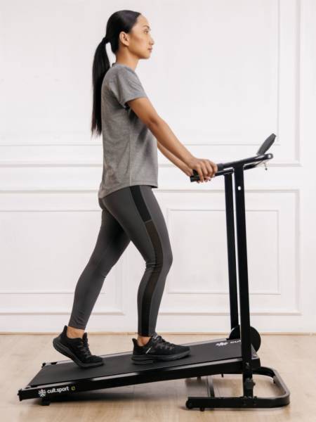 Antony, Manual Treadmill with 110 Kg Max Weight Support ( 12 months warranty only on cultsport.com)