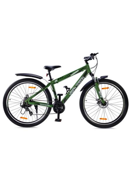 Mountain Cycle Steel 21 Speed 29 inch, Green, Ideal For 5.6 ft & above, Free Trainer Sessions and Cycling Event