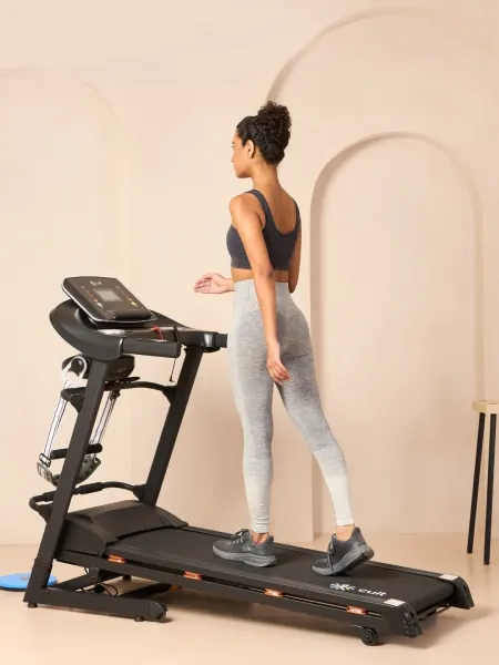 Cultrun M4 4HP Peak Treadmill | 15-level Auto-Incline & Massager | Max Weight-120kg | Max Speed-14.8kmph (with Extended 6 Months Warranty)