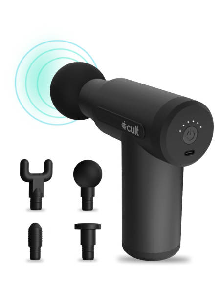 Volt, Full Body Professional Gun Massager, QuietMotion Tech, Deep Tissue Percussions, 3000mAh battery, 6 Speed levels, Silicone head, Lightweight, Carry Pouch.