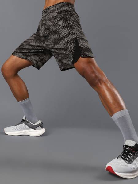 Men's Black Landscape Camo Run Shorts