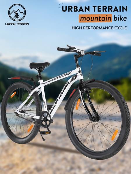Mountain Cycle Steel Single Speed 27.5 inch For Men/Women White, Ideal For 5.2 ft - 6 ft, Free Trainer Sessions and Cycling Event