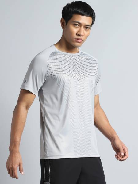 Men's Grey Energy Map Printed T-shirt