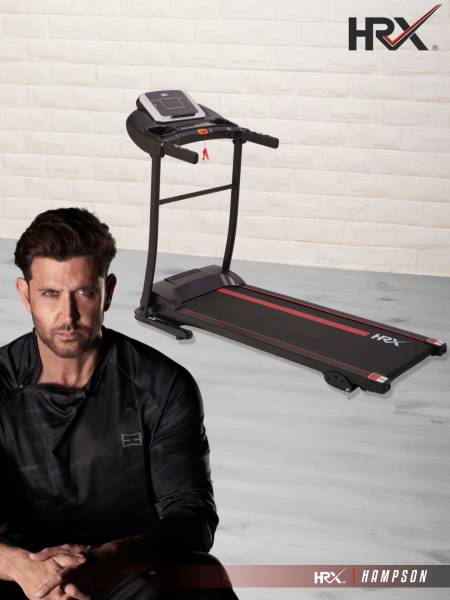 HRX Hampson 3 HP Peak Treadmill, Max Weight: 100 Kg, Manual Incline & 1 Year Warranty (6 months extended Warranty only on Cultsport.com)