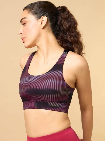 Women's Energy Map All Over Print High Support Bra