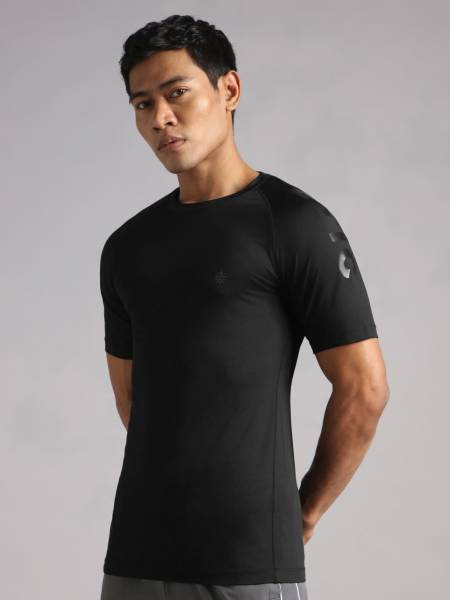 Men's Black Athletic Sculpted T-shirt