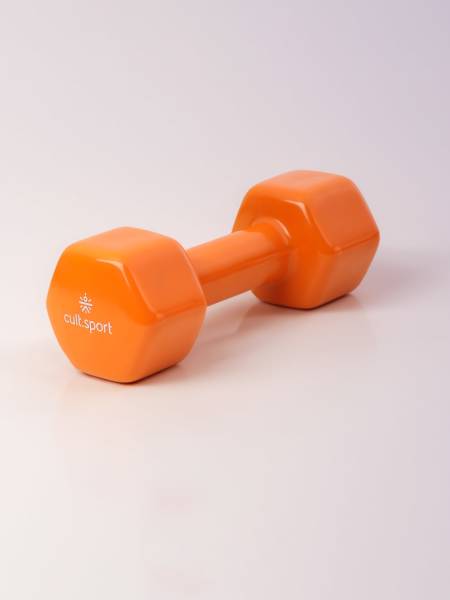 Banes 4KGx2 Vinyl Dumbbells For Home & Gym Exercises, Set of 2, (Orange)