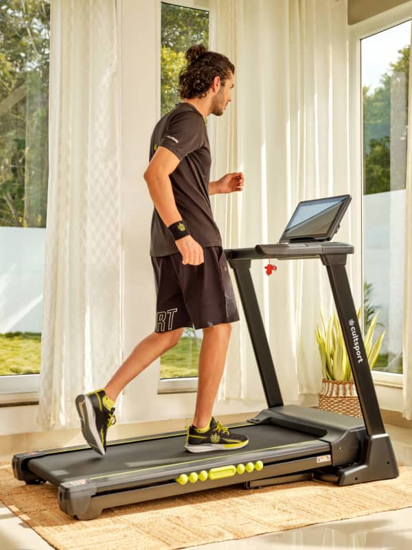 SmartRUN X1, Touch screen LCD interactive screen treadmill, 2HP Motor, Foldable, Compact, Bluetooth enabled, Home workouts, Free at Home Installation