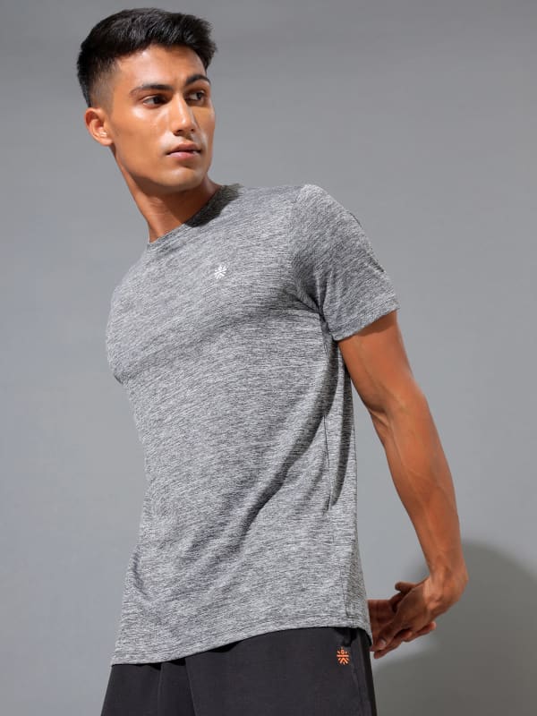 Textured Performance Tshirt with Logo