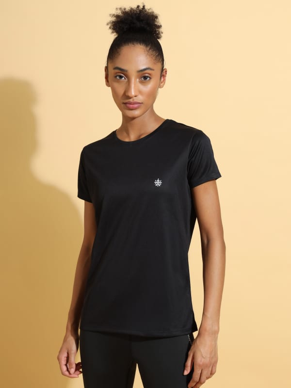 Solid Active Tshirt with Logo