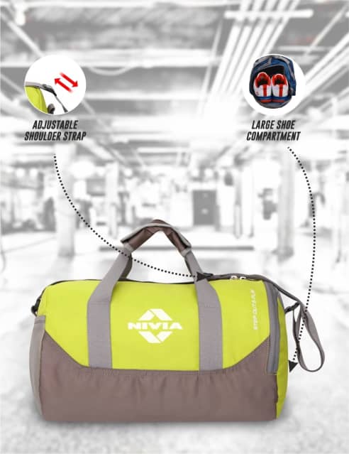Nivia gym bag with shoe compartment outlet