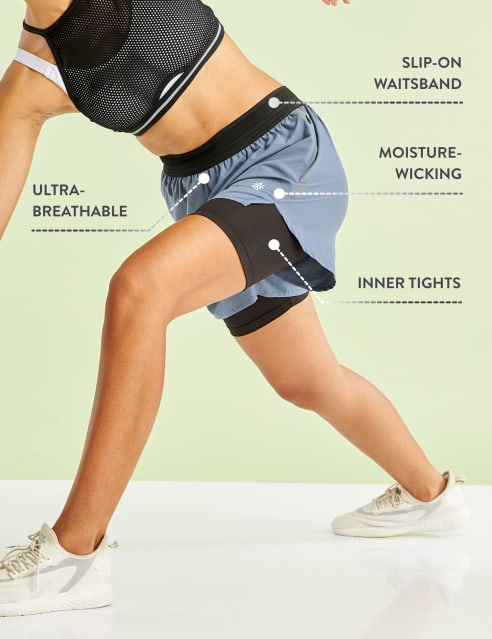 Workout Shorts with Inner Tights