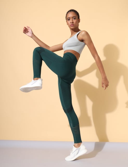 Leggings Women Crisscross Stirrup Tights Gym Yoga Workout Pants