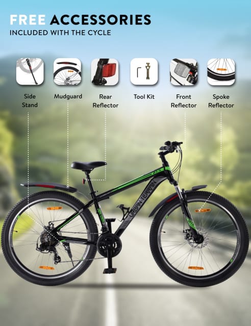 Shop for UT3001A27.5 Mountain Bike Alloy 21 Speed Shimano Gear 27.5 inch Tyre Black With Front Suspension Double Wall Rim and Dual Disc Brakes Ideal For 5.2 ft to 6 ft Free