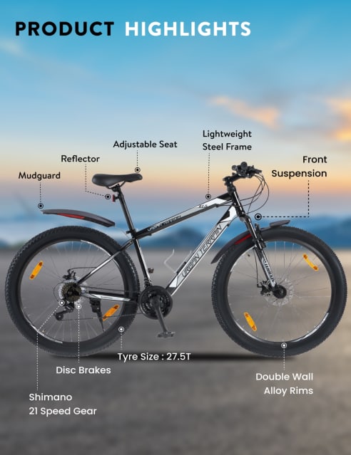 Urban terrain ut1000 mtb 27.5 t mountain cycle new arrivals