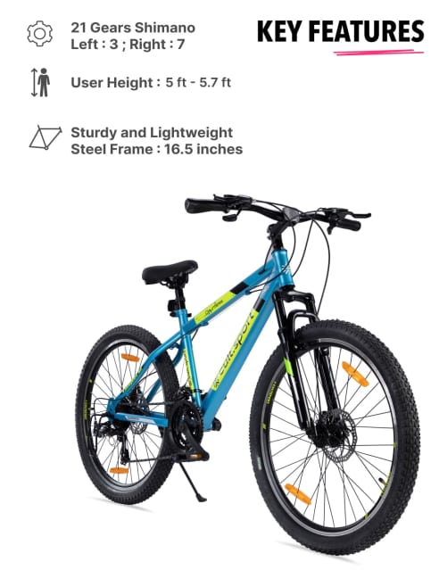 Shop for DAUNTLESS21S26TBLUE Steel 21 Speed Shimano Gear 26 inch