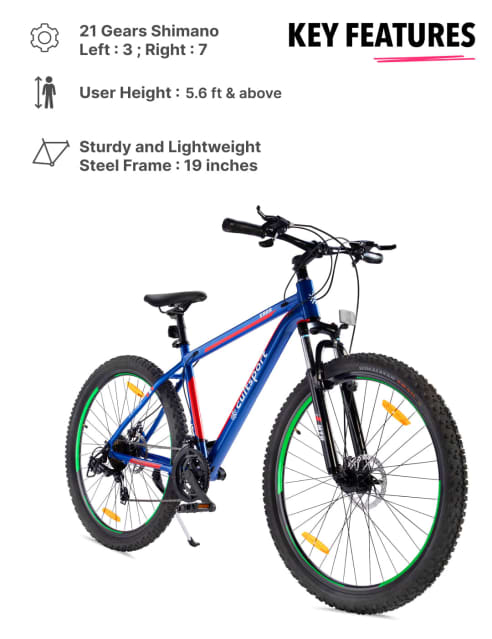 Blue colour 2024 gear cycle
