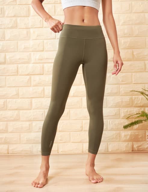 Buy AbsoluteFit Solid Yoga Tights for Women Online