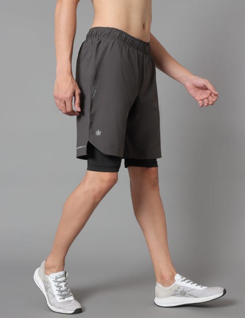 CULTSPORT Running Shorts with Inner Tights, Slip-On, Breathable