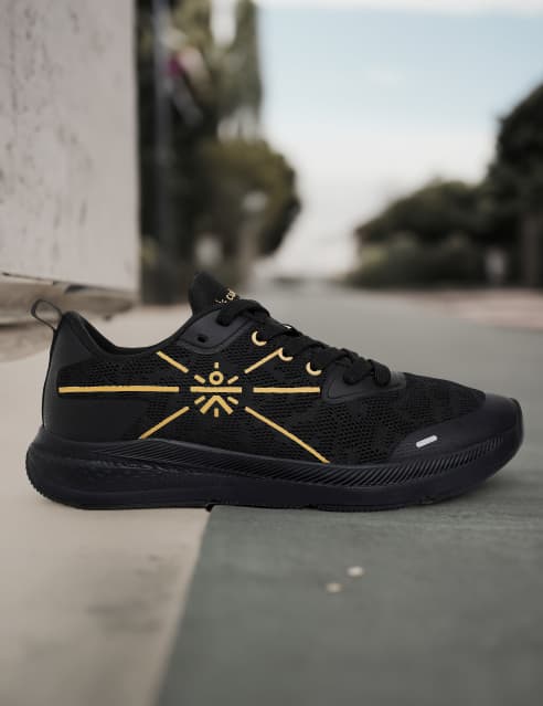 Mens gold running shoes hotsell