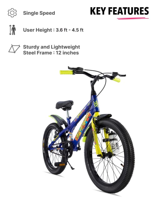 Shop for Skater20TBlue Steel Kids Bike Single Speed Free Trainer