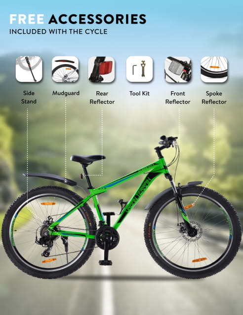 Shop for UT3002A27.5 Mountain Bike Alloy 21 Speed Shimano Gear 27.5 inch Tyre Green With Front Suspension Double Wall Rim and Dual Disc Brakes Ideal For 5.2 ft to 6 ft Free