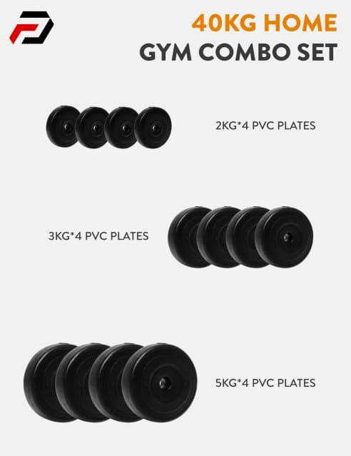 40 kg sales home gym combo