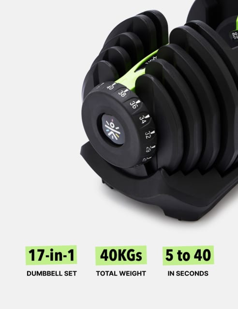 Men's health 40kg adjustable dumbbells store