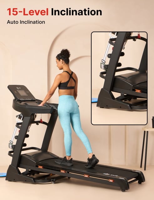 Cultrun M5 Multimode 5HP Peak Treadmill 15 level Auto Incline Max Weight 130kg