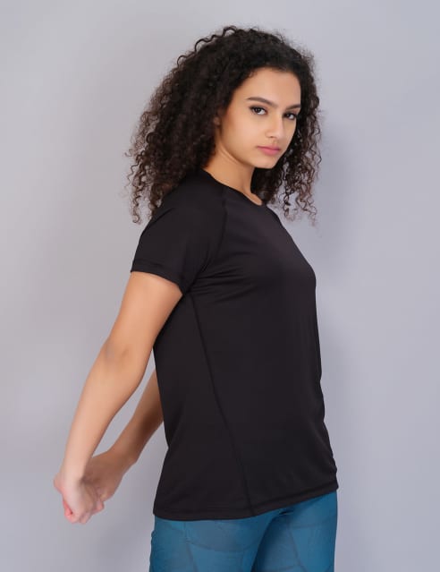 ★JUAN HOMME★WOMENS CROP BRUSH FADING HALF SLEEVE T-SHIRTS 주앙옴므(JUAN HOMME) BRUSH FADING HALF SLEEVE T-SHIRTS (DARK