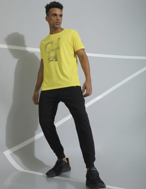 Mesh shop panel joggers