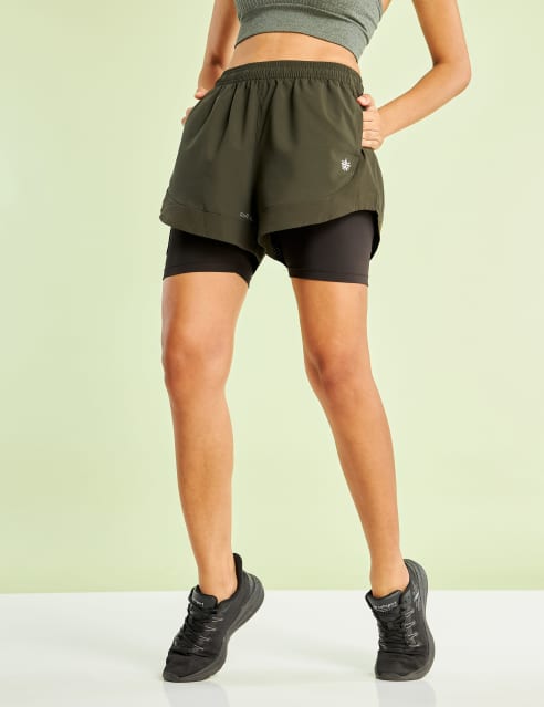 Buy Running Shorts with Inner Tights for Women Online