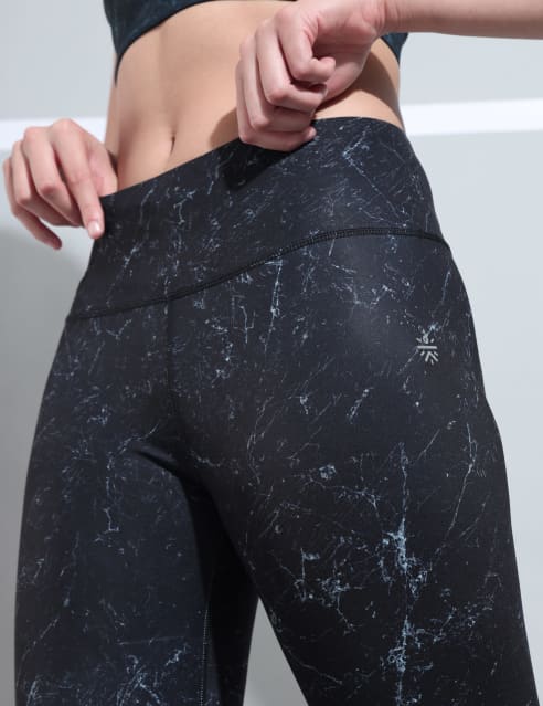 Buy Cultsport Absolute Fit Marble Print Polyester Tights online