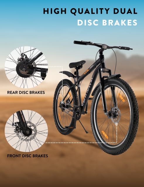 Buy BOLT UT5001S27.5 Black Steel mtb Disc Brakes 27.5 T Mountain Cycle Single Speed Cultsport