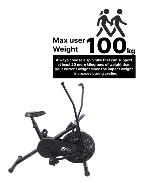 Exercise bike maximum user weight 150kg shop