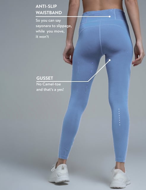 CULTSPORT Solid High Waist Tights with Side Pocket | Compression Fit | No  Transparency | Non-Slip Texture | No Waist Slippage | No Camel-Toe