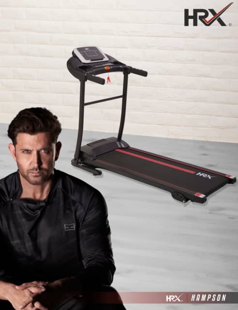 Buy HRX Hampson 3 HP Peak (Max Weight: 100 Kg) 3 Level Manual Incline  Treadmill for Home Gym Fitness with 1 Year Warranty Online at Low Prices in  India 