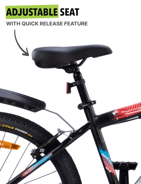 ROKKPRO24TBLACK Steel Single Speed 24 inch Mountain Cycle Black Free Trainer Sessions Cycling Event