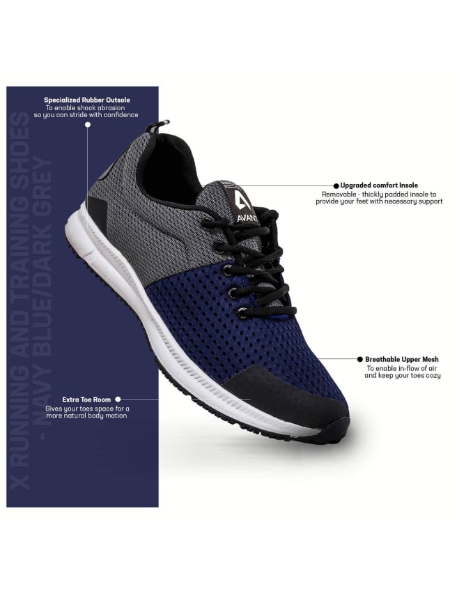 Men's and Training Shoes - Blue/Dark Grey