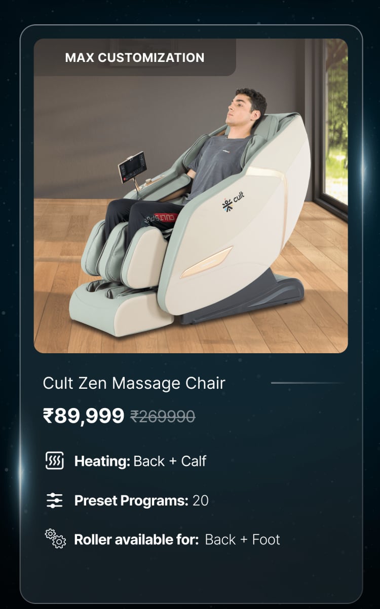 Buy Massage Chair at best price online in India Cultsport