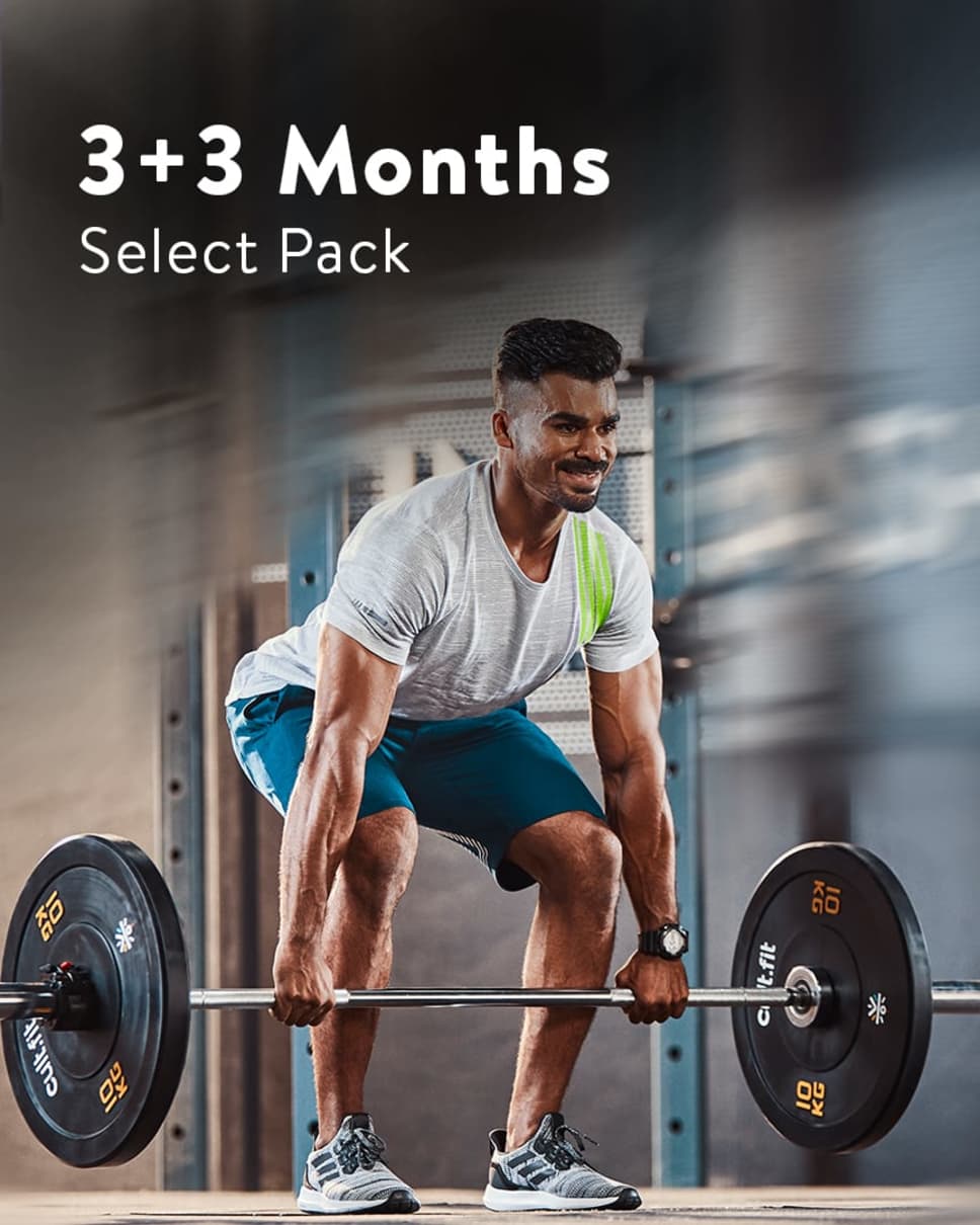 cult.fit Gym WorkOut 3+3 Month Select Pack Pack