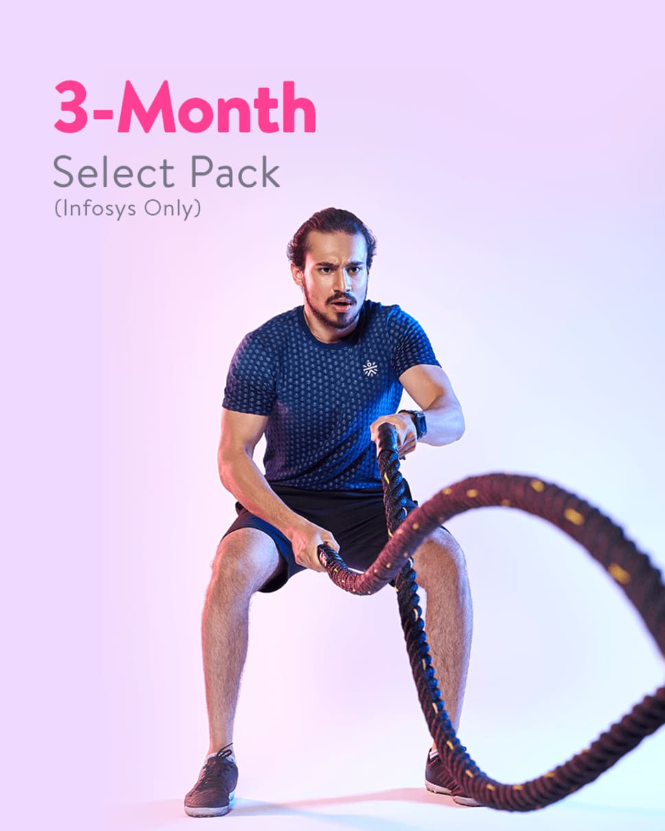 cult.fit Gym WorkOut 3 Month Select Pack - Infosys Only Pack
