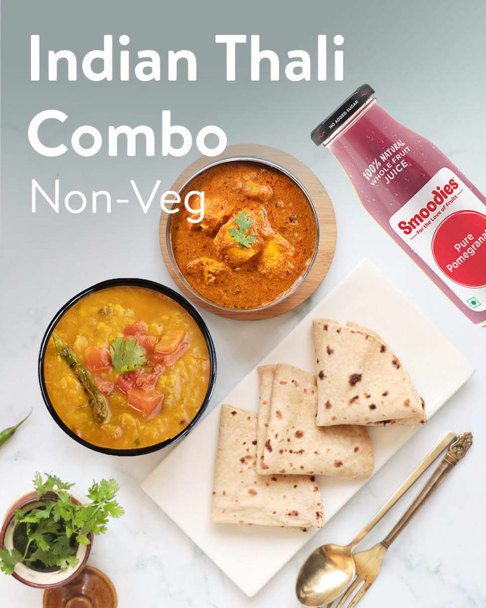 Indian Thali Combo Non-Veg Homely Meals Subscription at Eat.fit