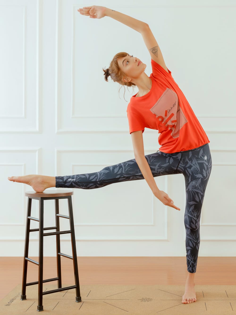 Generic Women Yoga Leggings Quick Dry Side Pockets High Waist Push