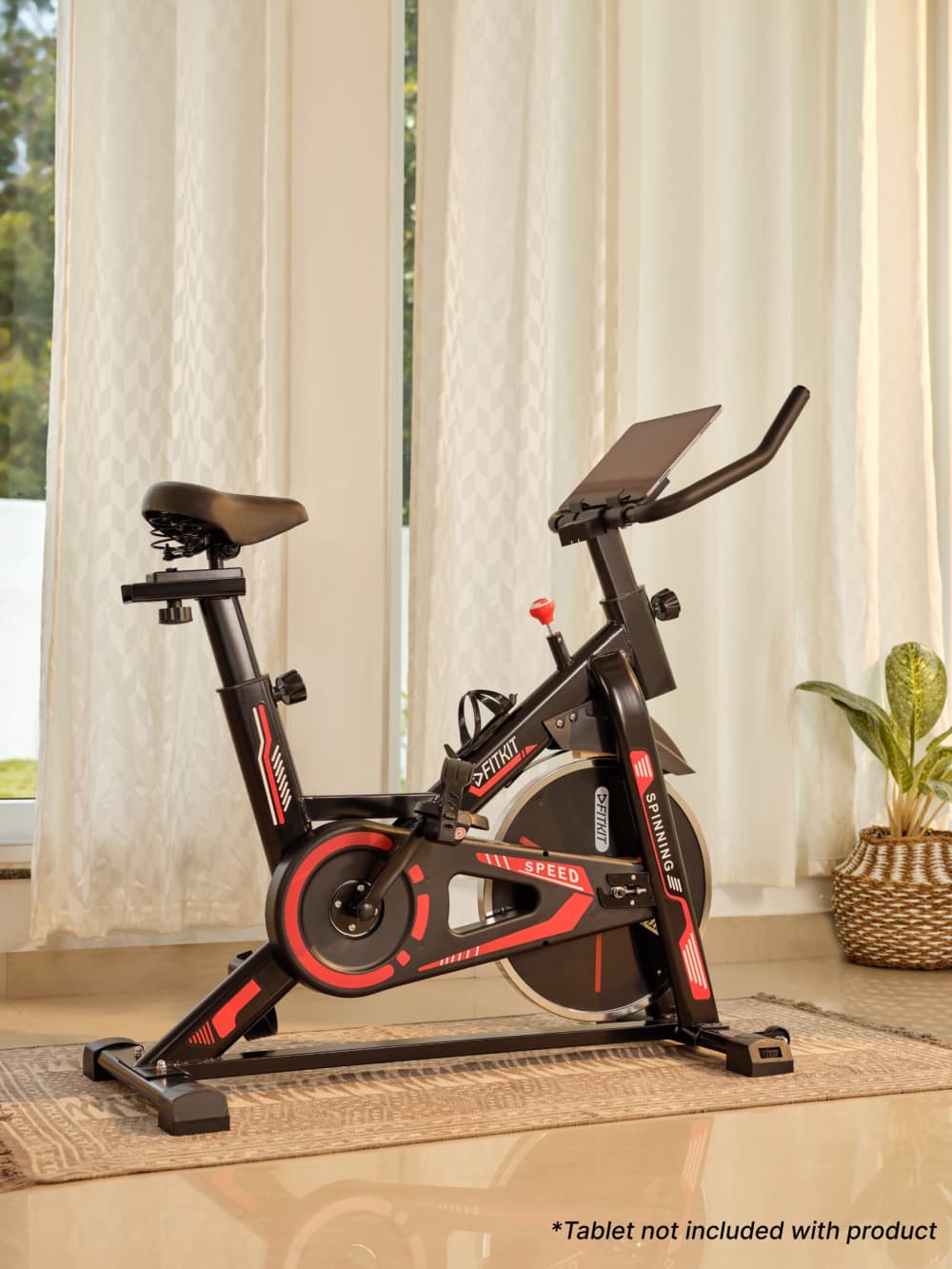 Buy K3 Spin Bike Flywheel 6kg Max weight 120 kg Resistance Mechanism Friction Red 6 Months extended Warranty only on Cultsport Online Cultsport